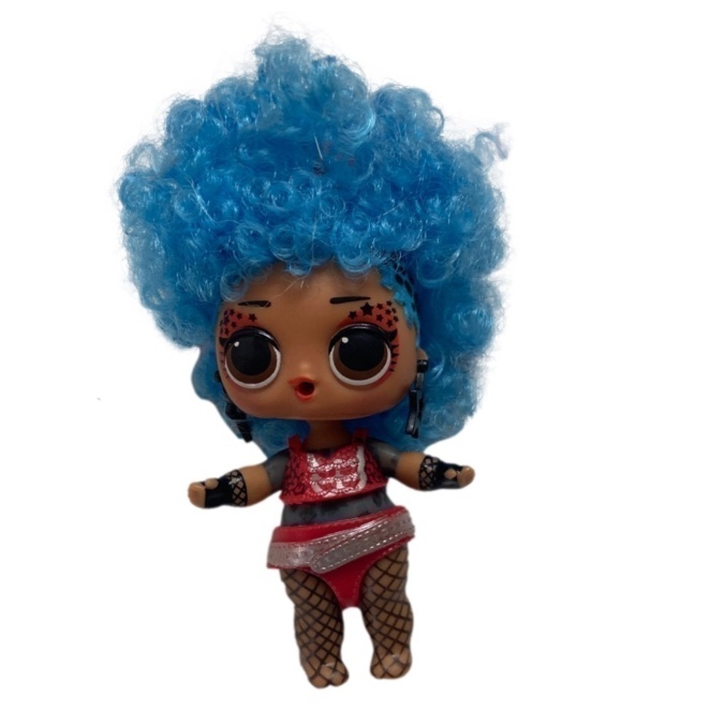 LOL Surprise Hair Flip Remix Twisted Sis Doll Rockstar Color Changing Toy GUC